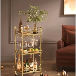 Golden Kitchen Cart