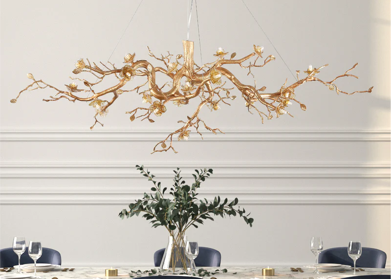 Golden Tree Chandelier